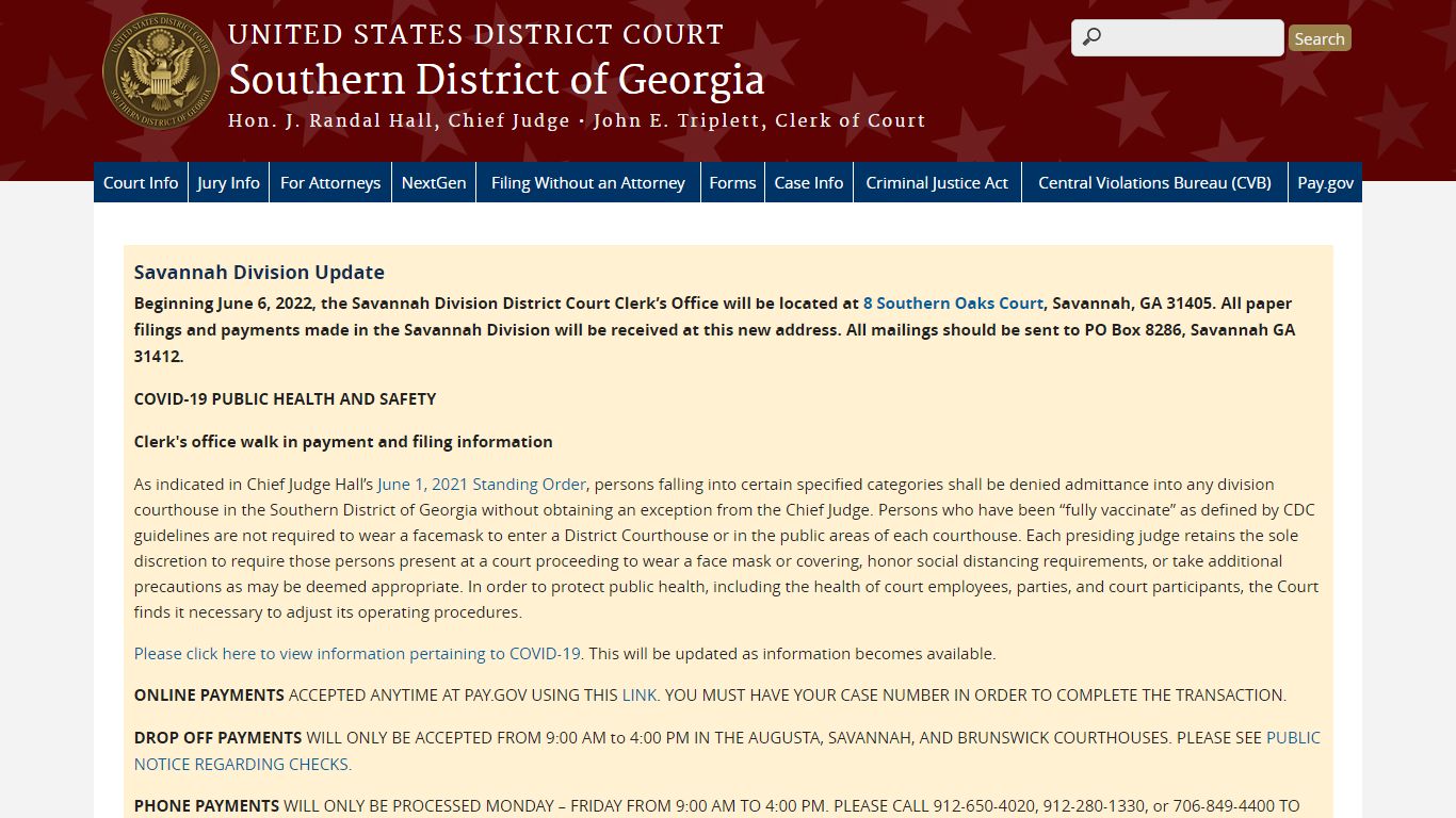 Southern District of Georgia | United States District Court